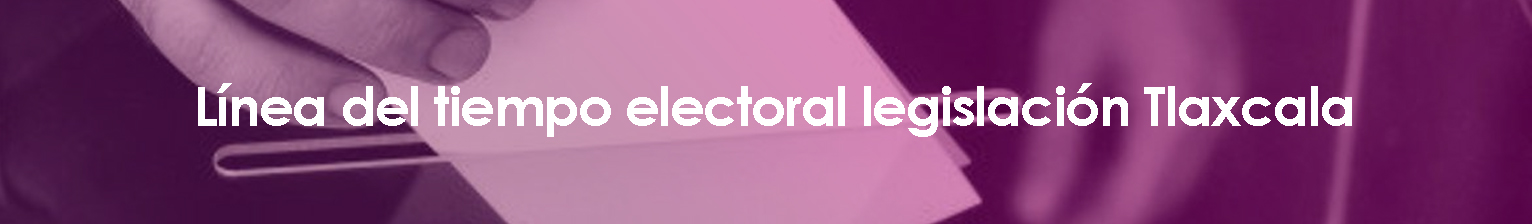 Línea del tiempo electoral Legislación Tlaxcala