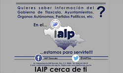 Página del Instituto de Acceso a la Información Pública de Tlaxcala.