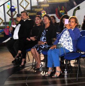 Doctor Francisco Enrique Varela Ramírez, Maestra Claudia Salvador Angel presidenta del TET y la rectora de la Universidad Metropolitana de Tlaxcala, Marcelina Cruz Ordaz