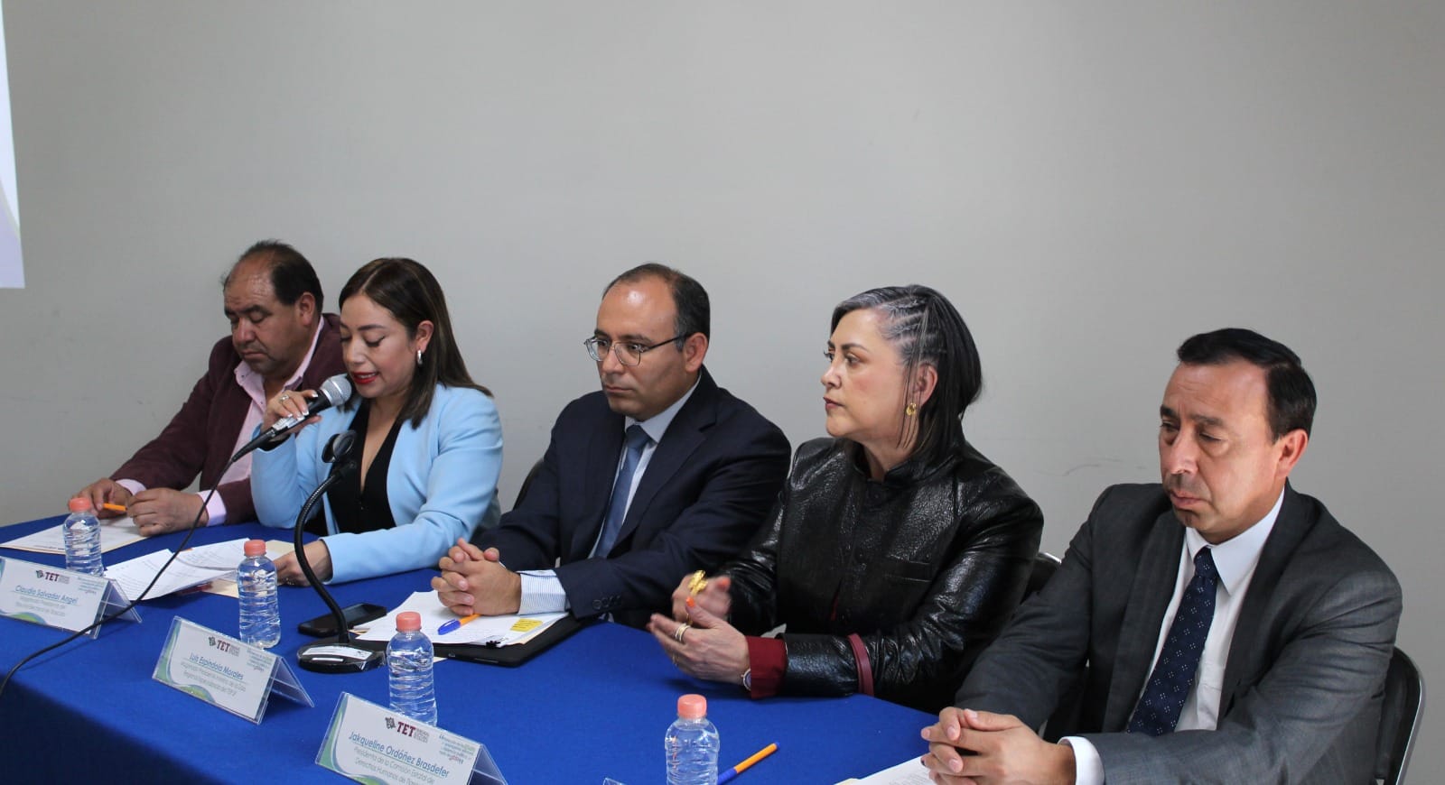 Magistrada Presidenta del Tribunal Electoral de Tlaxcala durante la presentación del evento